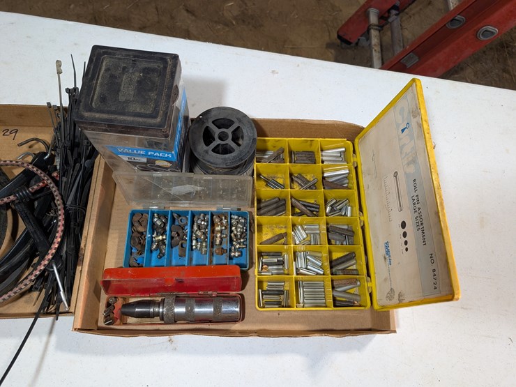 (2)-flats-of-misc.-hardware-&-drill-bits.-#229-image-2