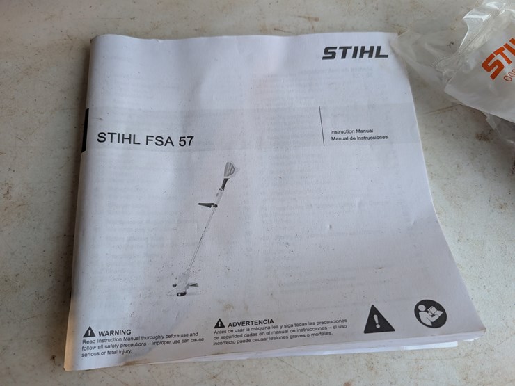 battery-powered-stihl-fsa57-weedeater-w/charger-&-two-batteries.-#256-image-14