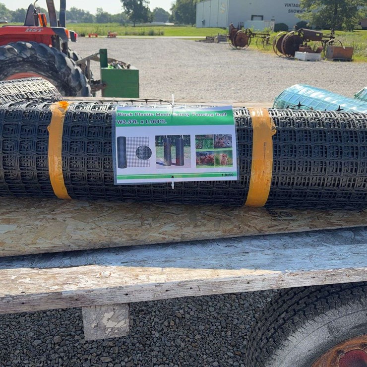 Black Plastic Mesh Safety Fencing Roll 3.3ft x 164ft