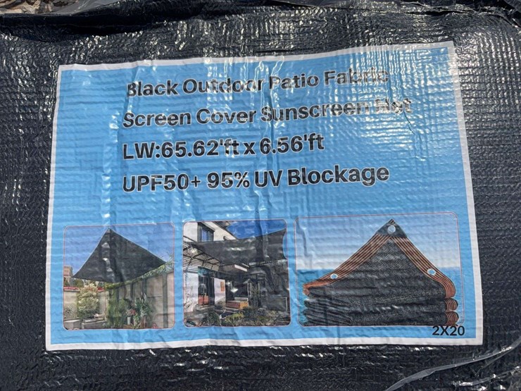 black-outdoor-patio-fabric-screen-cover-sunscreen-net-65.62'-x-6.56'-image-2