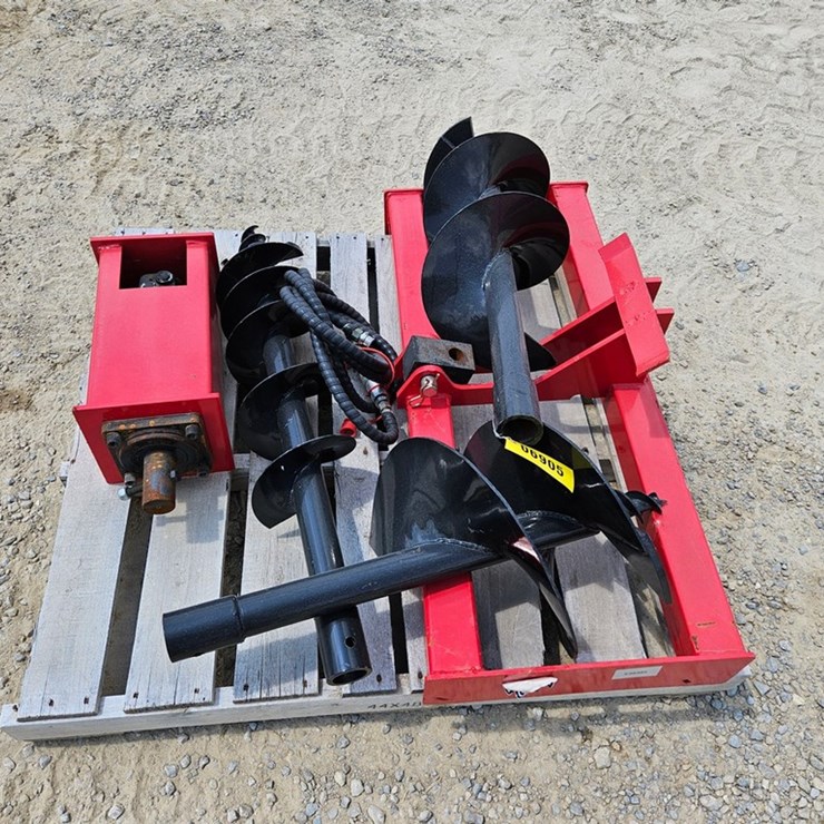 #6905 • New Skid Steer Post Hole Digger