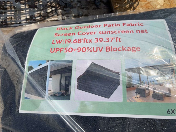 black-outdoor-patio-fabric-screen-cover-sunscreen-net-image-2