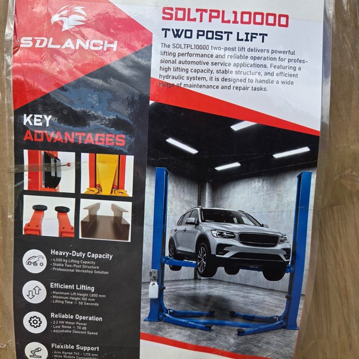 #2021 • BLUE 10,000 lb two post automotive lift