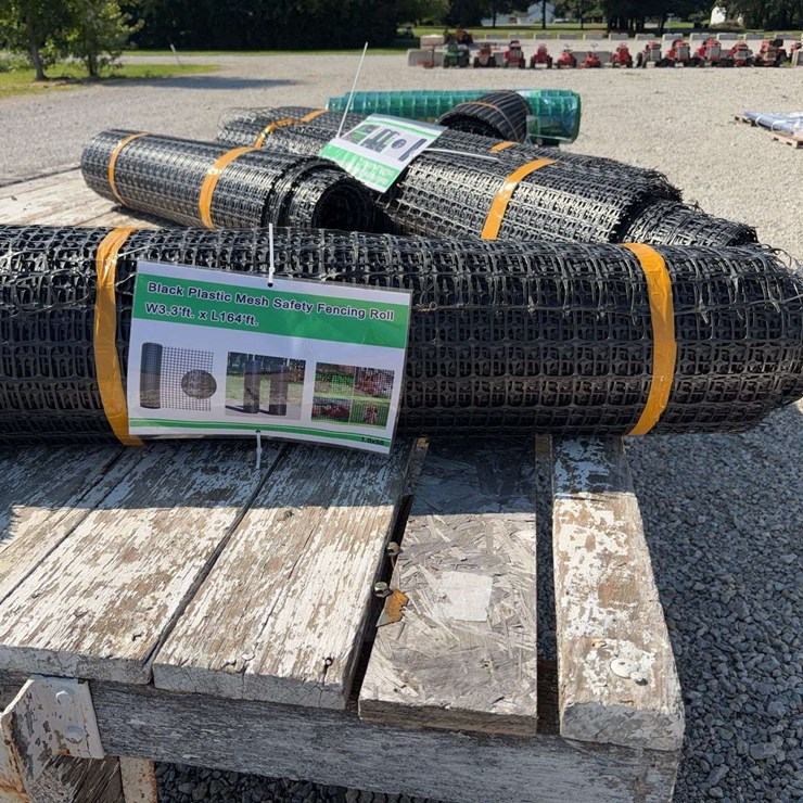 Black Plastic Mesh Safety Fencing Roll