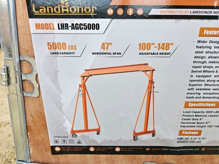 #200-•-2026-land-honor-5000lb-gantry-crane-image-3