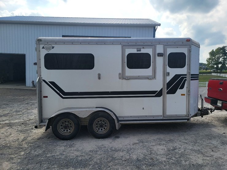 hart-tandem-axle-2-horse-bumper-trailer-w/tack-room-image-6