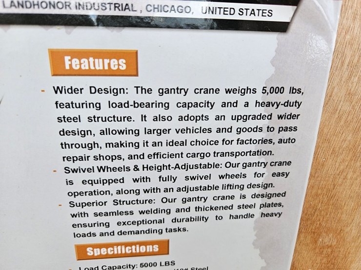 #200-•-2026-land-honor-5000lb-gantry-crane-image-4