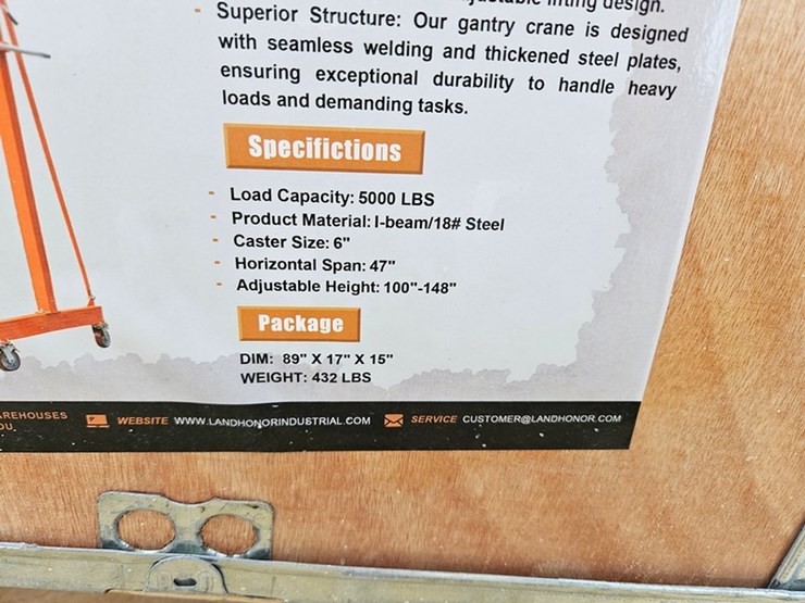 #200-•-2026-land-honor-5000lb-gantry-crane-image-5