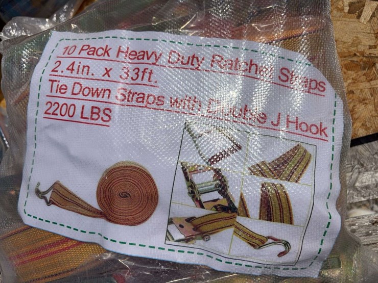 10-pack-heavy-duty-ratchet-straps-2.4-in.-x-33-ft.-tie-down-straps-with-double-j-hook-2200-lbs-image-2