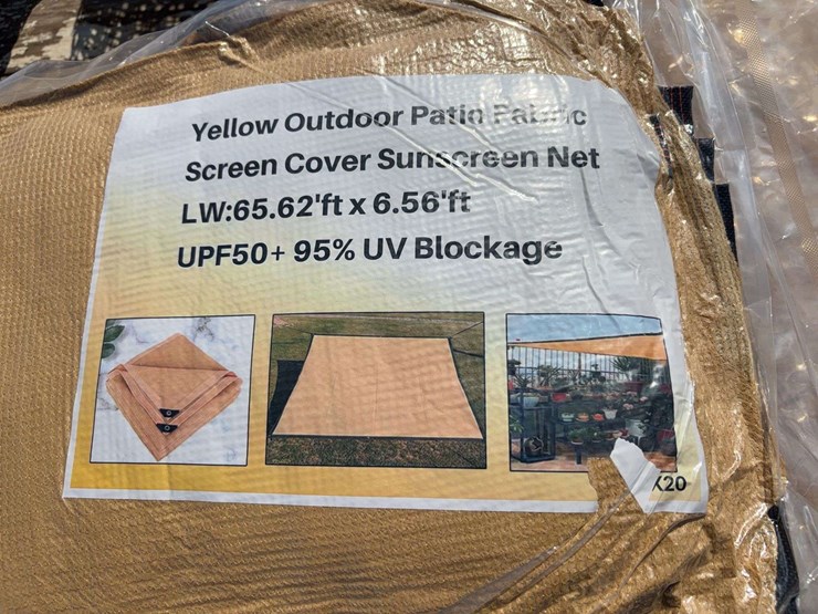 yellow-outdoor-patio-fabric-screen-cover-sunscreen-net-image-2