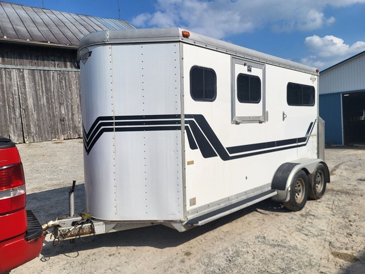 hart-tandem-axle-2-horse-bumper-trailer-w/tack-room-image-1