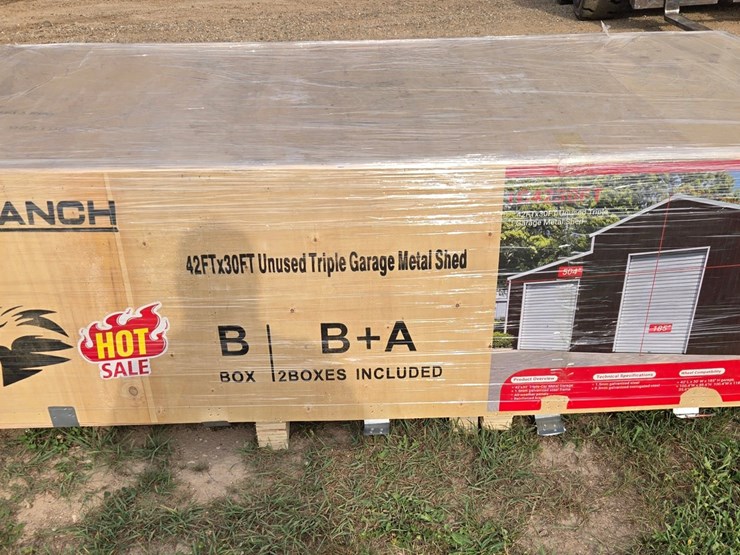 #2059-•-42x30-triple-garage-metal-shed-image-5