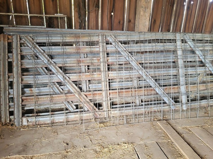 (4)-livestock-gates,-(2)-livestock-panels,-and-(1)-roll-of-woven-wire-fence-image-5