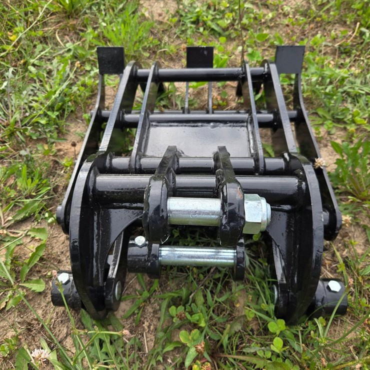 #2051 • mini excavator wood grabber