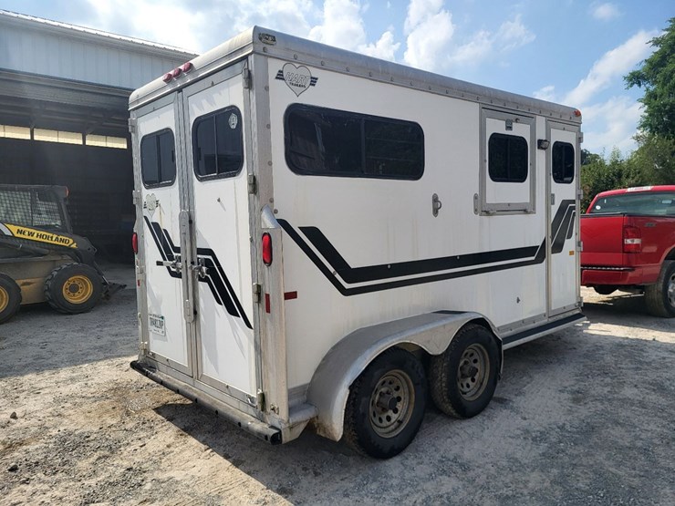 hart-tandem-axle-2-horse-bumper-trailer-w/tack-room-image-5