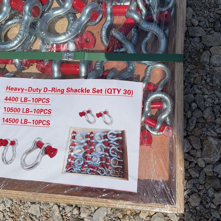 Heavy-Duty D-Ring Shackle Set (QTY 30)