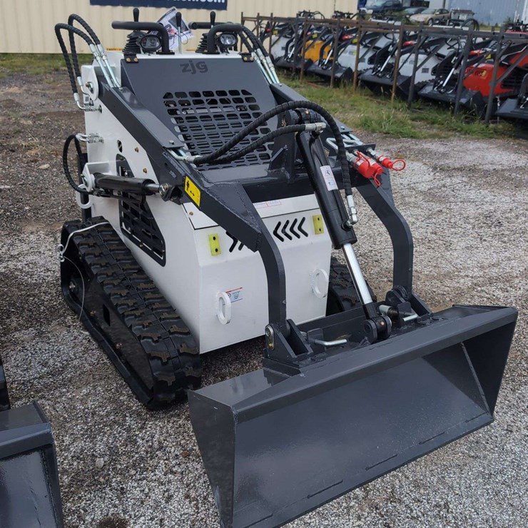 ZJG Mini Skid Steer Loader ZJ-380 (White) - 15HP