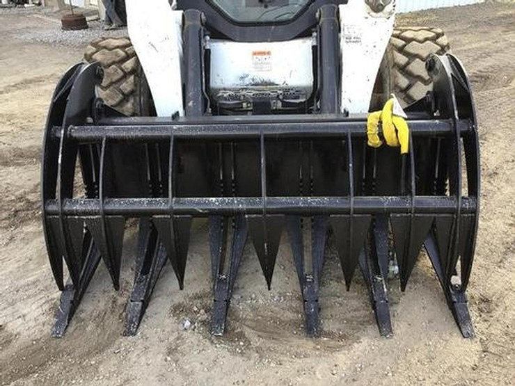 wildcat-68"-heavy-duty-skid-steer-root-rake-grapple-image-2