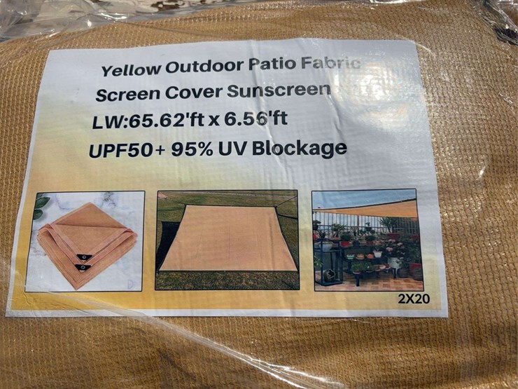 yellow-outdoor-patio-fabric-screen-cover-sunscreen-net-image-2