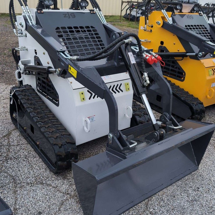 ZJG Mini Skid Steer Loader ZJ-380 (White) - 15HP