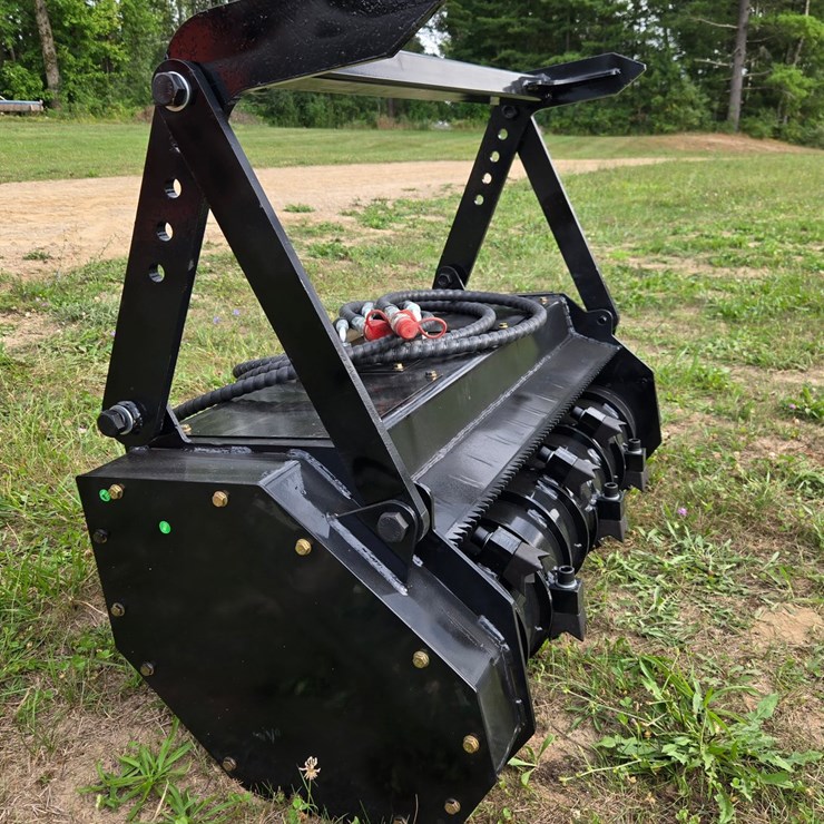 #2052 • Pioneer mini skid steer drum mulcher/grinder