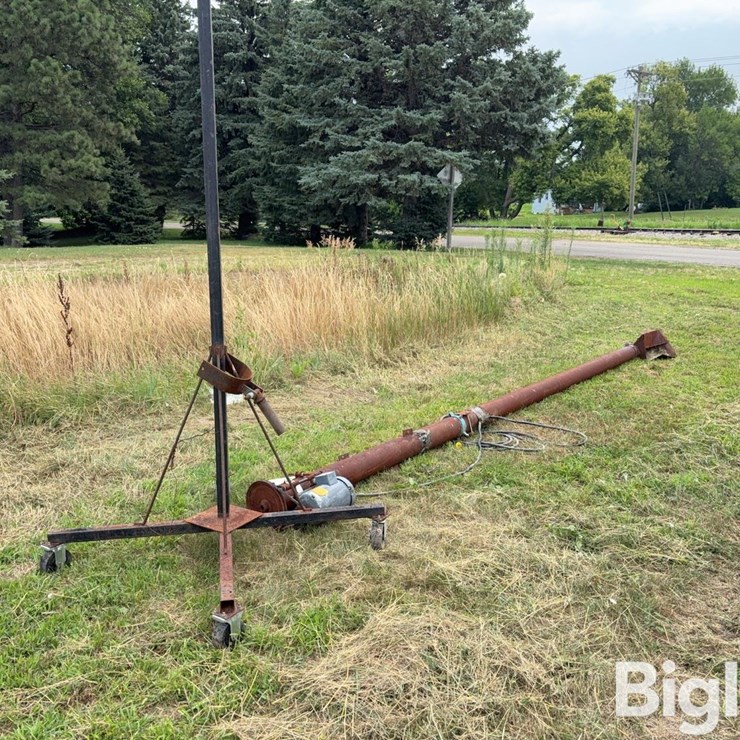 6” X 18’ 220 Volt Electric Auger W/Mounting Frame