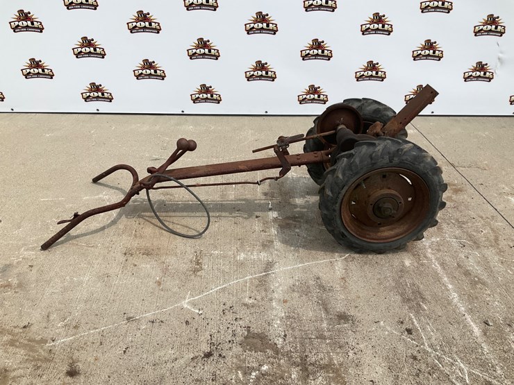 #5038-•-vintage-walk-behind-two-wheel-tractor-chassis-image-1
