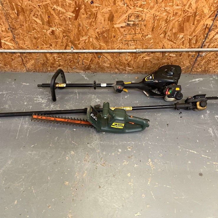 Poulan Pro PR25 Pole Saw and Electric Hedge Trimmer