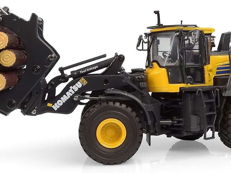 #95a-•-komatsu-wa475-10-tool-linkage-with-log-grapple,-1:50-scale-diecast-construction-model,-collectible-replica-uh8165-image-1