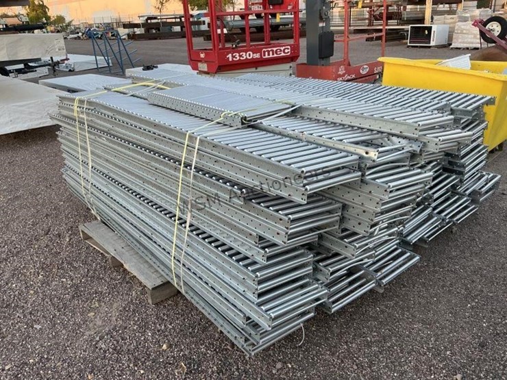 (2)-pallets-of-12in-x-8ft-roller-conveyors-image-2