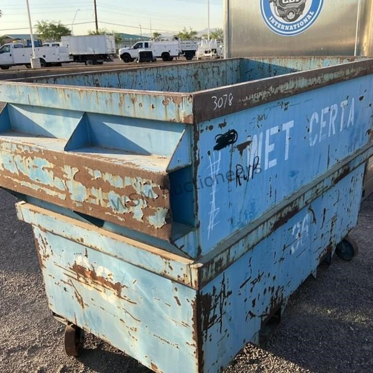 STEEL DUMPSTER W/ FORK POCKETS