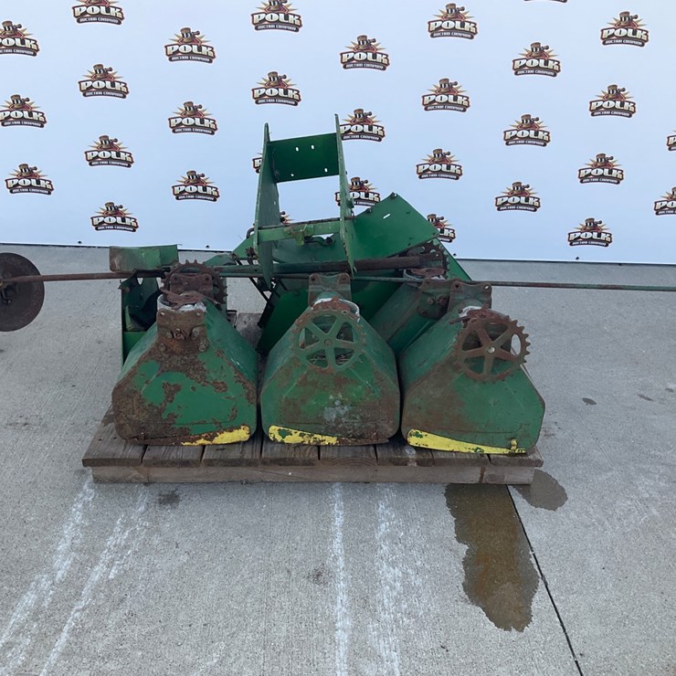 #5037 • John Deere Planter Row Units / Seed Hoppers and Misc. Parts