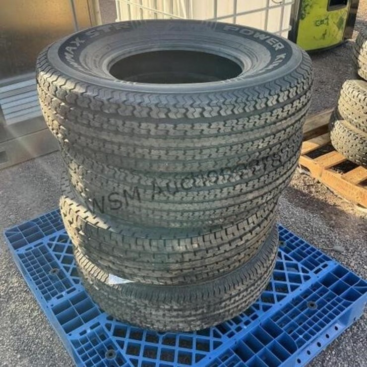 PALLET OF ASST TRAILER TIRES & (2) WHEELS
