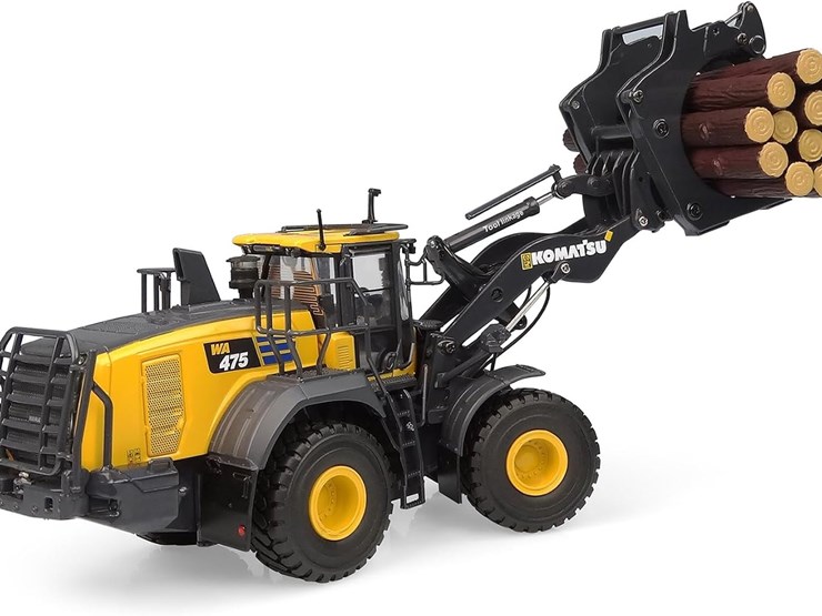 #95a-•-komatsu-wa475-10-tool-linkage-with-log-grapple,-1:50-scale-diecast-construction-model,-collectible-replica-uh8165-image-4