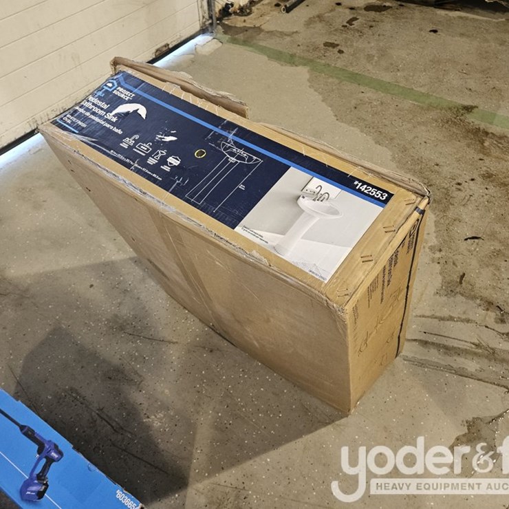 Project Source Pedestal Bathroom Sink