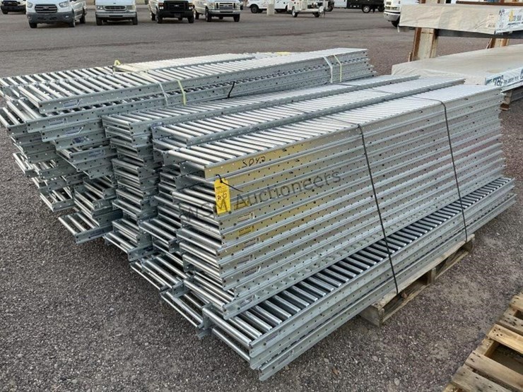 (2)-pallets-of-12in-x-8ft-roller-conveyors-image-1