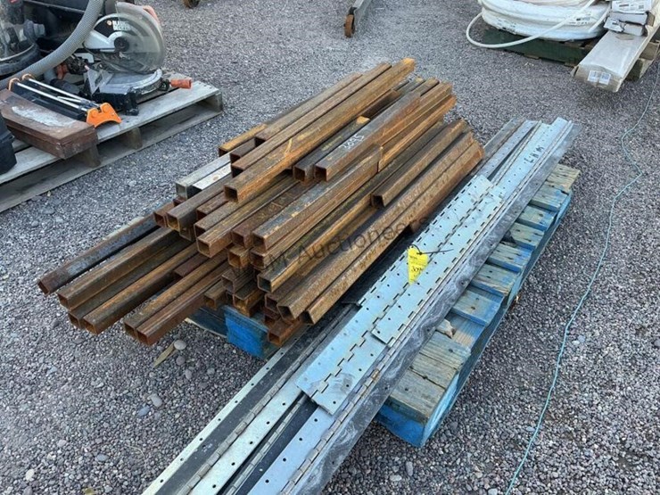 pallet-of-asst-steel-tubing-&-hinges-image-1