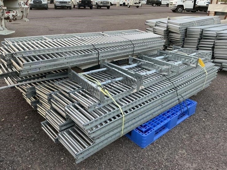 (2)-pallets-of-12in-x-8ft-roller-conveyors-image-1