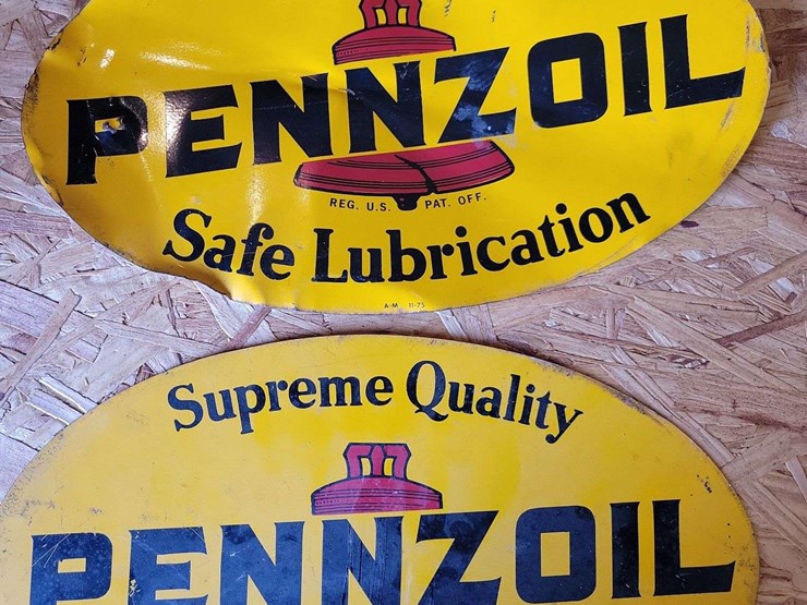(2)-pennzoil-double-sided-signs-image-2