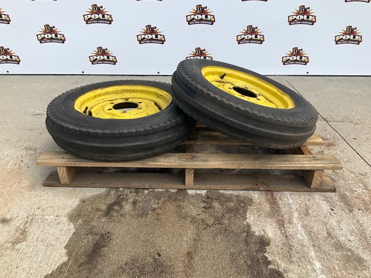 #5020-•-(2)-5.50-16-tractor-tires-on-rims-image-1