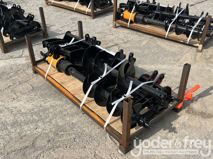 unused-captok-rake,-ripper,-graber,-12"-auger,-16"-auger,-8"-narrow-bucket,-24"-bucket,-32"-bucket-(8-pcs)-to-suit-excavator-image-2