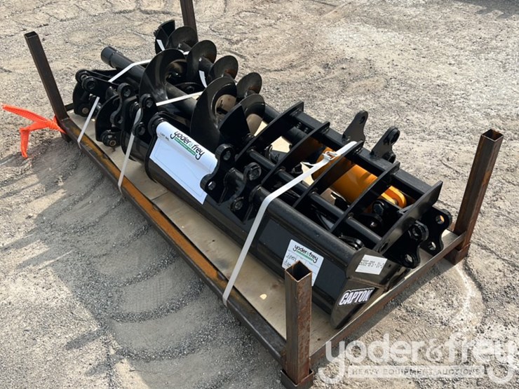 unused-captok-rake,-ripper,-graber,-12"-auger,-16"-auger,-8"-narrow-bucket,-24"-bucket,-32"-bucket-(8-pcs)-to-suit-excavator-image-4