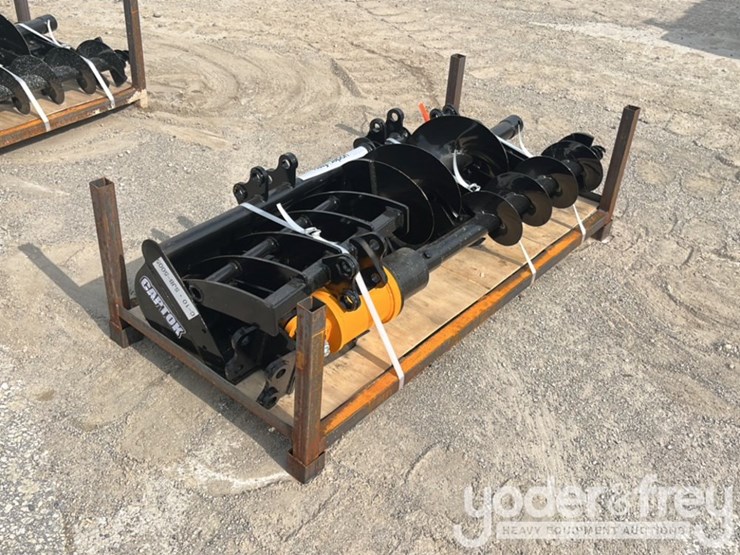 unused-captok-rake,-ripper,-graber,-12"-auger,-16"-auger,-8"-narrow-bucket,-24"-bucket,-32"-bucket-(8-pcs)-to-suit-excavator-image-1