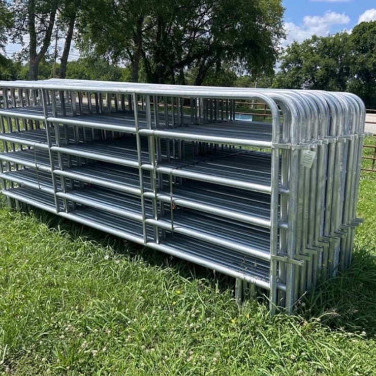 #8 • 12’ GALVANIZED CORRAL PANEL, 25X BID