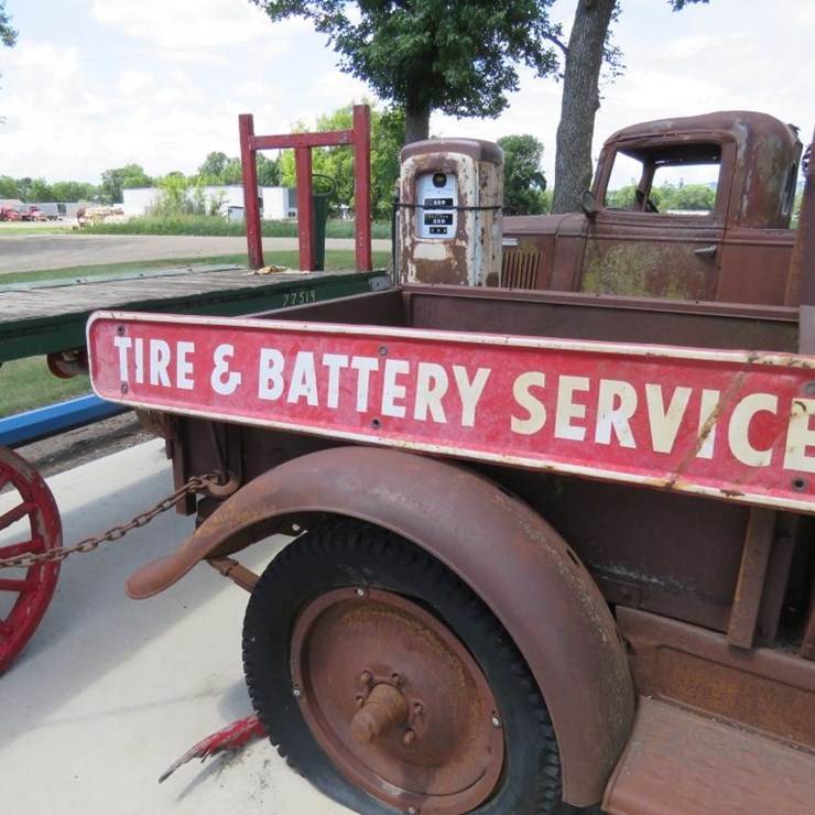 Tires and Battery Service Embossed Sign