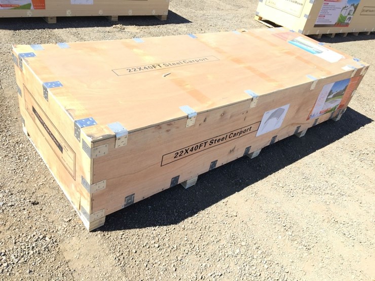 unused-22ft-x-40ft-x-13ft-metal-carport.-image-1
