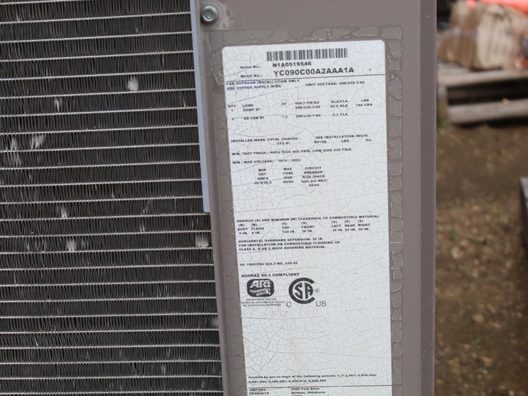 #5149-•-10-ton-york-a/c-condenser-outside-unit-image-3