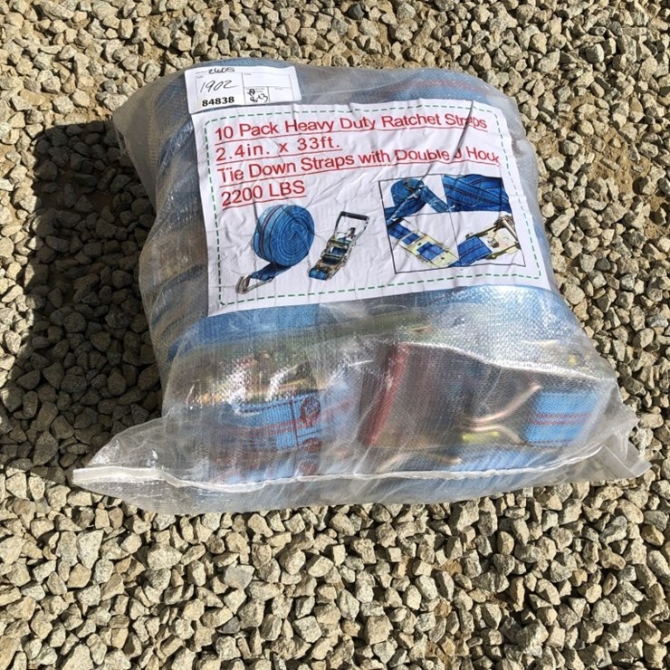 (10) Unused 2.4in x 33ft Heavy Duty Ratchet