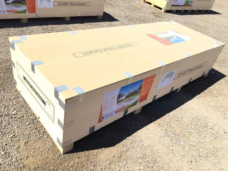 unused-22ft-x-40ft-x-13ft-metal-carport.-image-1