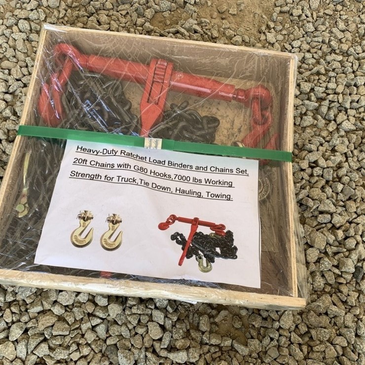 Unused Heavy Duty Ratchet Binder and Chain Set,